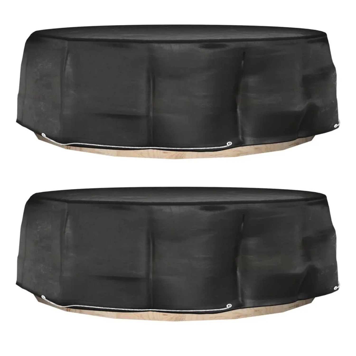 Thumbnail - vidaXL Abdeckungen für Lounge-Insel 2 Stk 10 Ösen Ø236x67 cm Rund 3155385