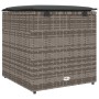 vidaXL Kissenbox mit Speicher Grau 50 x 50 x 50 cm Poly-Rattan 365410_7