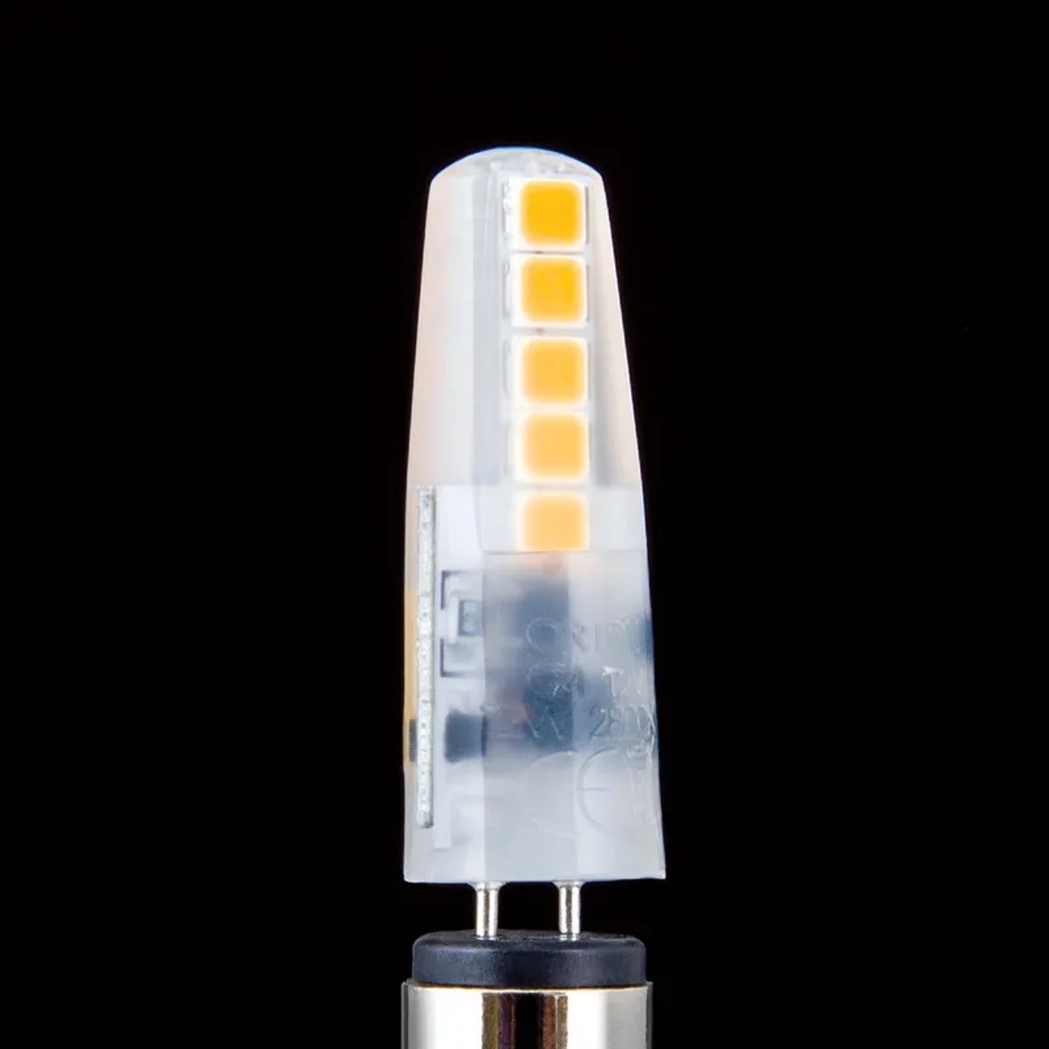 Dimmbare Orion LED-Niedervoltlampe G4, 1,8W mit warmweißem Licht (2700K).