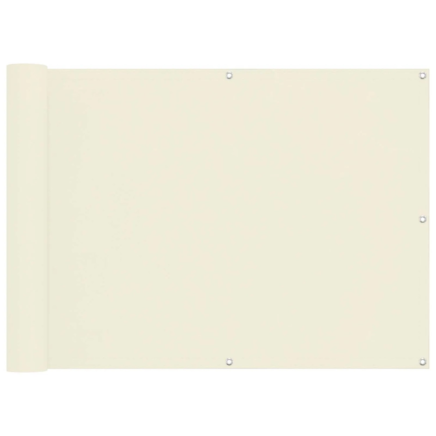 vidaXL Balkonsichtschutz Creme 75 x 200 cm Oxford-Stoff 42030694