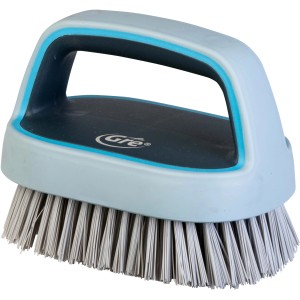 Gre Handbürste Graphite zur Poolreinigung mit Griff, hellblau/dunkelgrau.
