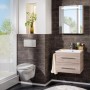 Fackelmann Spiegelschrank B.Clever Alaska Esche 60 cm im Badezimmer.