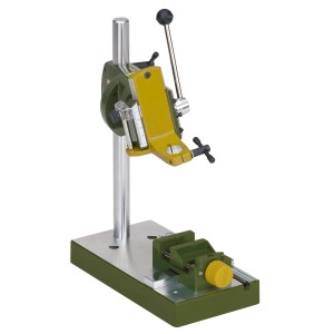 Proxxon Maschinenschraubstock MS 4 für Miniaturwerkzeuge, mit Prisma für Rundmaterial.