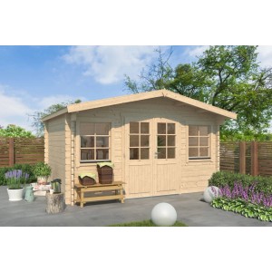 Fjordholz Gartenhaus Modell Florian 44 Naturbelassen