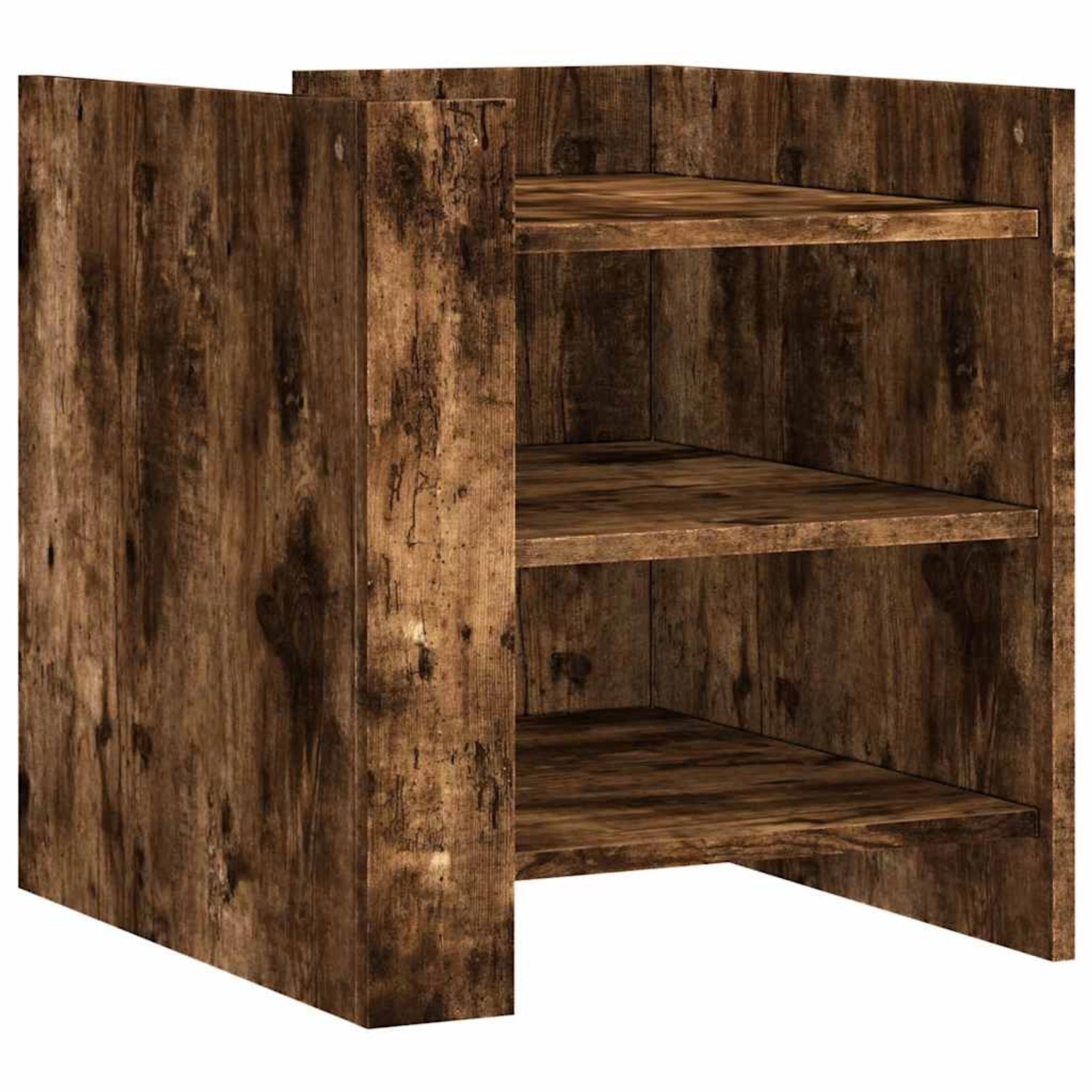 vidaXL Nachttisch Räuchereiche 45x50x50 cm Holzwerkstoff 848294 günstig online kaufen