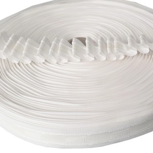 Bestlivings Gardinenband Bleistiftband, 25mm, Weiß, 10m Rolle für Fenstervorhänge.