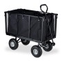 Relaxdays Bollerwagen Stahl Schwarz Klappbar Abnehmbar 83 cm x 51 cm x 110 cm 21,7 kg