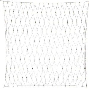 LED-Lichternetz mit 300 warmweißen LEDs und grünem Kabel, 3x2 m, für Innen- und Außenbereich.