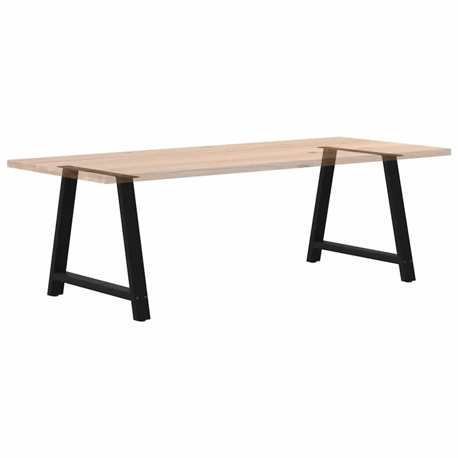 Schwarze vidaXL Esstischbeine in A-Form, 2er Set, aus Stahl (90x72-73 cm) für Esstische.
