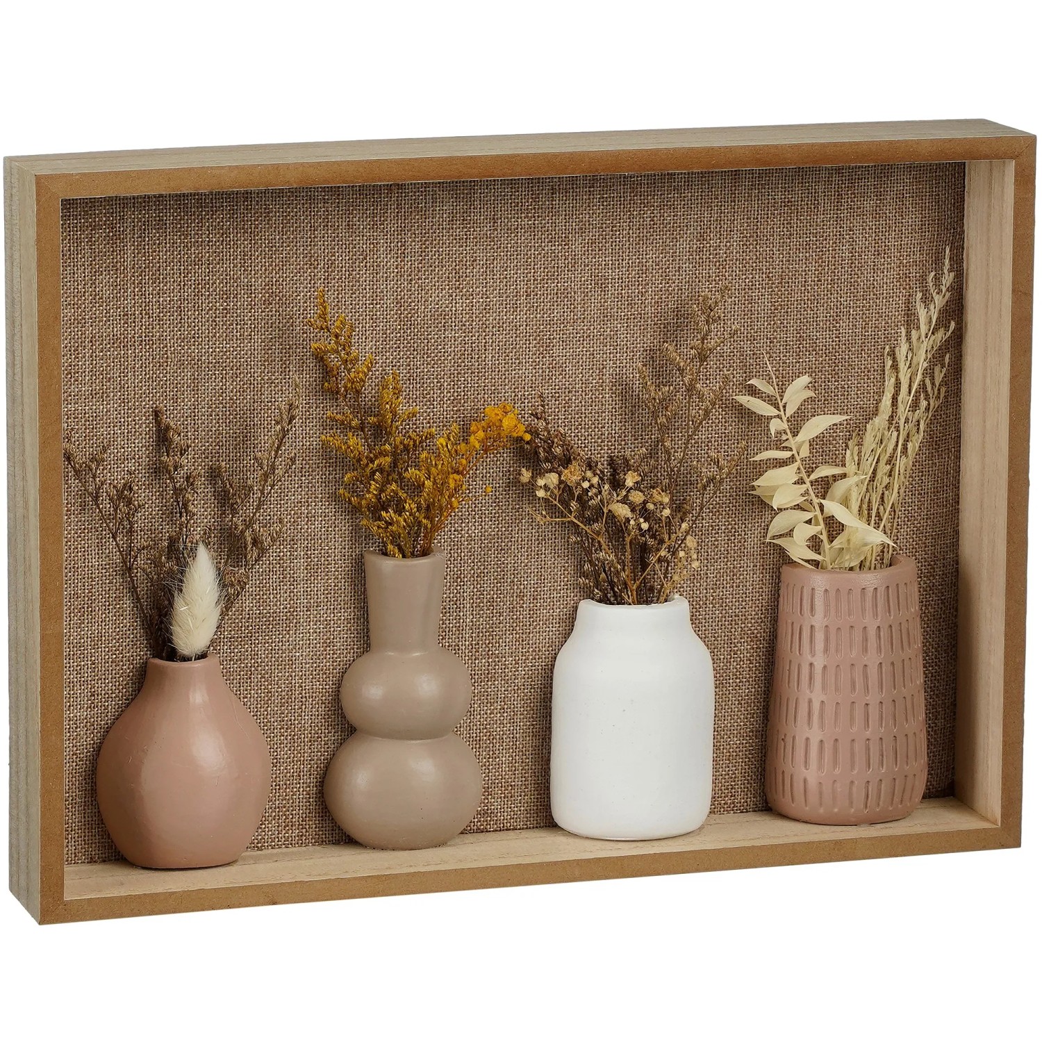 Mica Decorations Wandvase 35 x 5 x 25 cm Hellbraun FSC® kaufen bei OBI