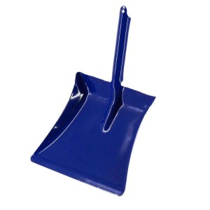 Blaues Galaflor Kehrblech aus Metall für Kinder, robust und leicht.