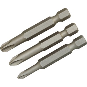 LUX Bit-Set Classic, 3-teilig für PH-Schrauben. Bits aus robustem Stahl.