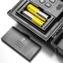 Technaxx Zeitraffer-Kamera TX-164: Batteriefach mit eingelegten Batterien und geöffnetem Deckel.