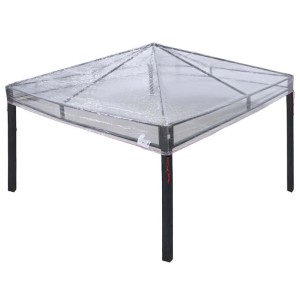 Transparentes vidaXL Ersatzdach aus PVC für Pavillon, 3x3 m. Wasserdicht und frostfest.