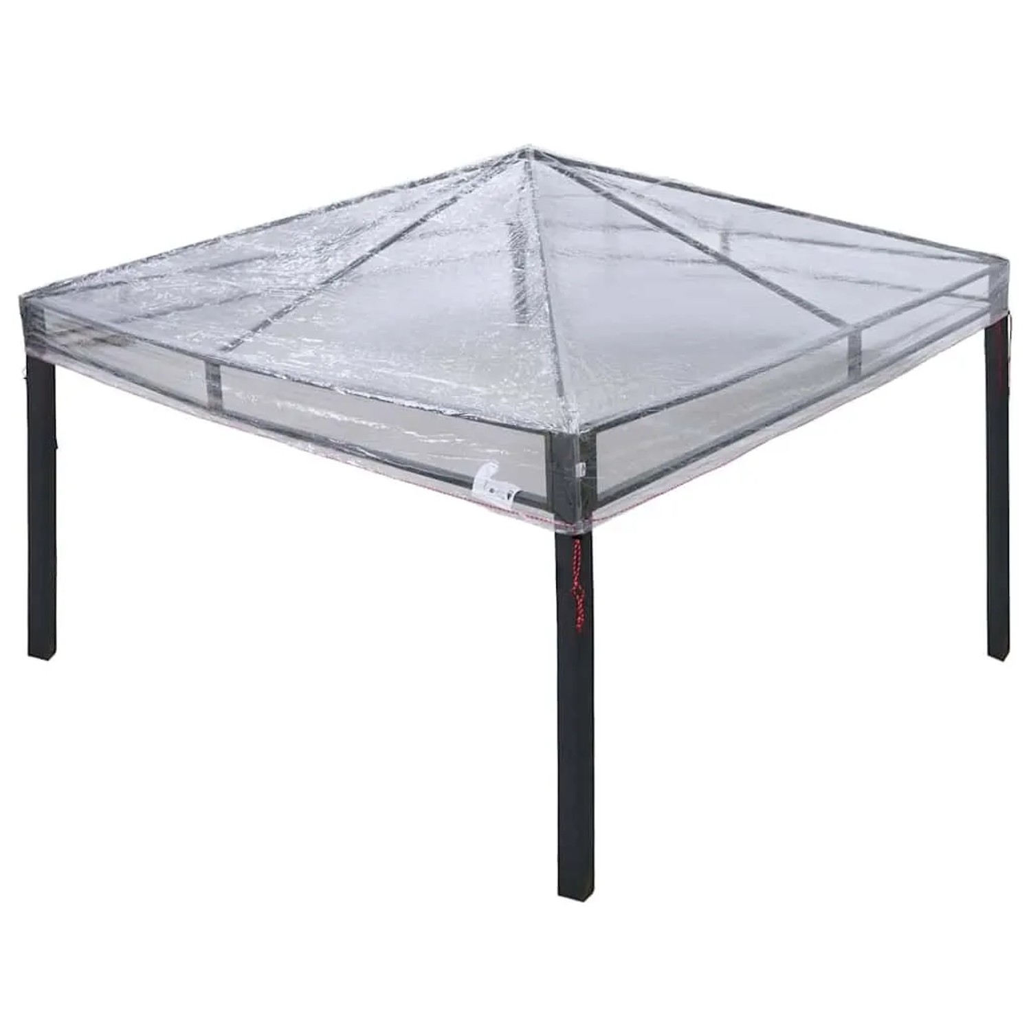 vidaXL Ersatzbezug für Pavillon Transparent 3 x 3 m PVC 42008410