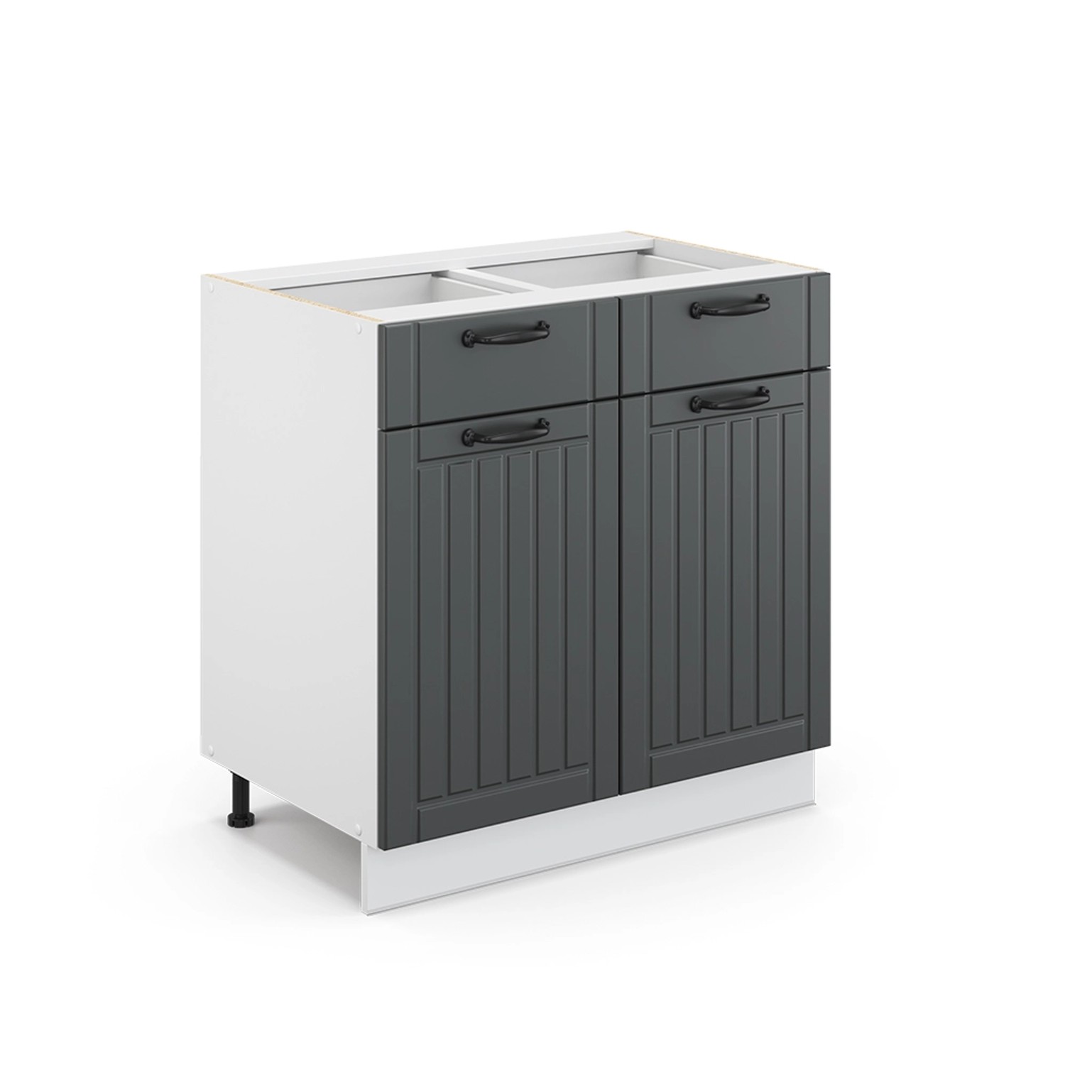 Vicco Badschrank Fame-Line Anthrazit/Weiß 80 x 82 cm ohne Arbeitsplatte
