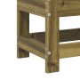 Detailansicht Gartenhocker aus imprägniertem Kiefernholz, Teil der vidaXL Gartenmöbel Serie.