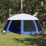 vidaXL Poolzelt mit Abnehmbarem Überzelt Netzwänden Azurblau 612x612cm 4100637_2