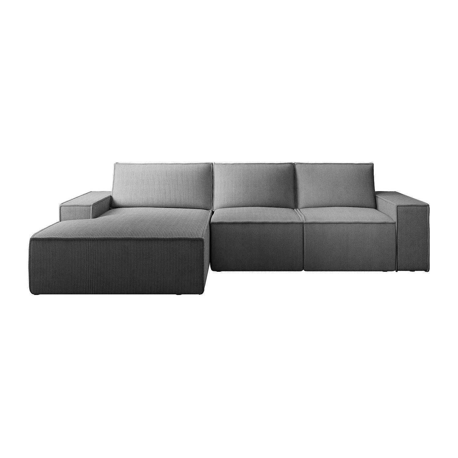 Vente-unique Schlafsofa Amelia Anthrazitgrau 297 cm