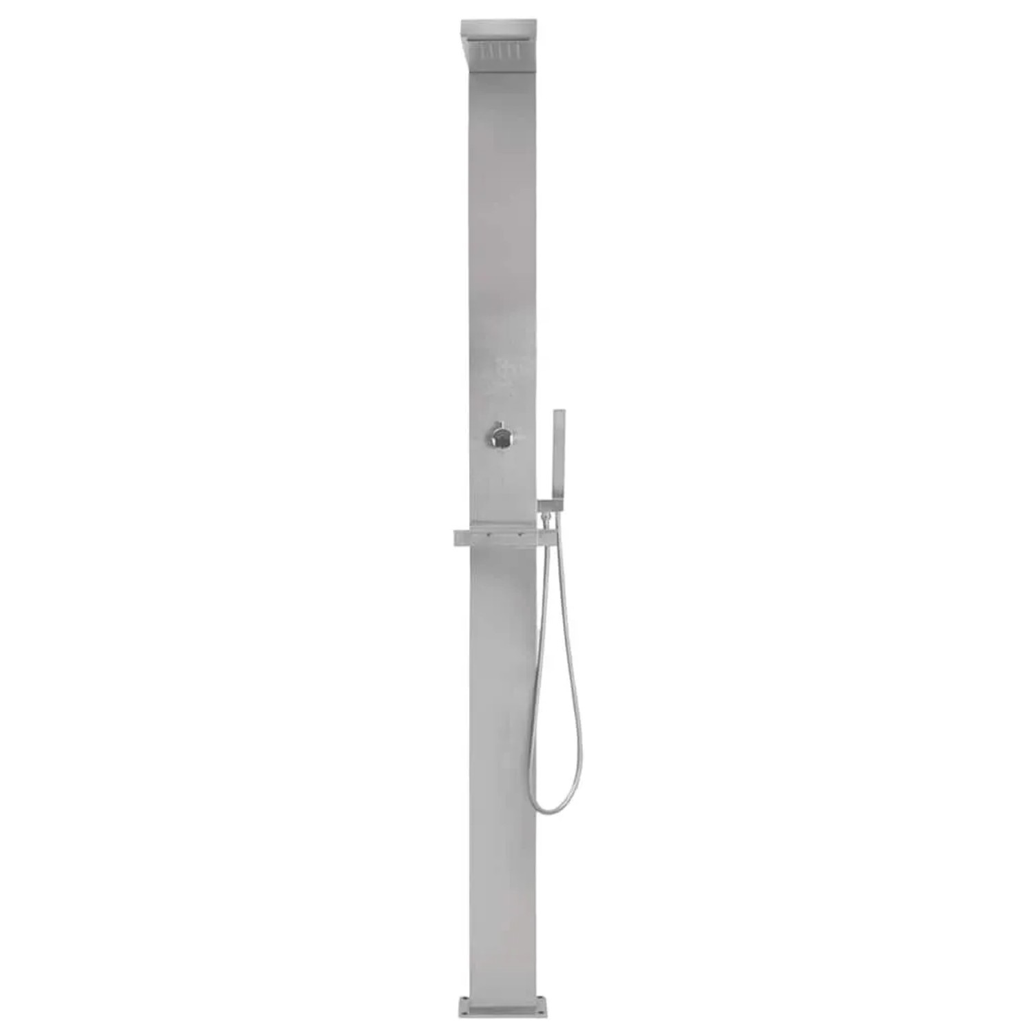 vidaXL Gartendusche Edelstahl Quadratisch 48200_5