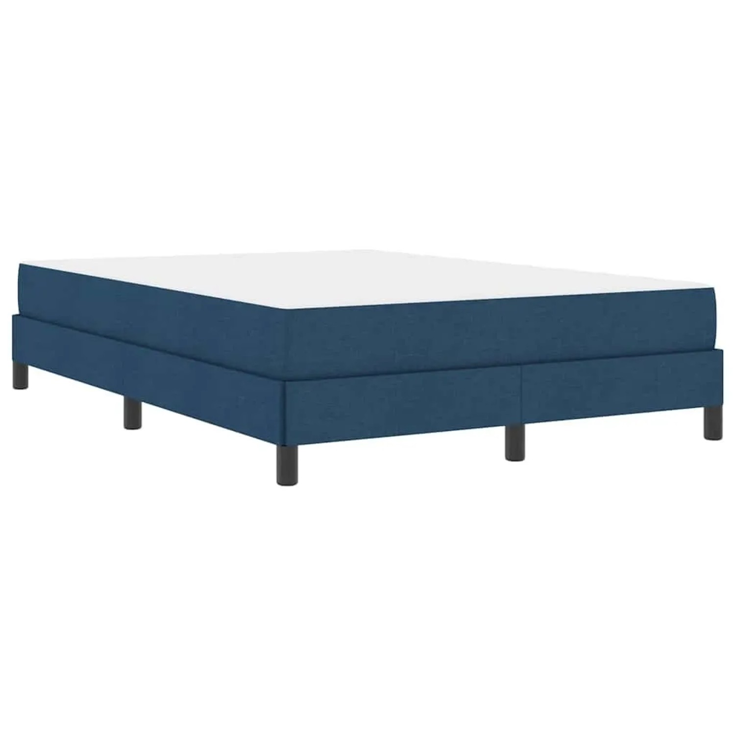 vidaXL Boxspringbett mit Matratze Blau 160 x 200 cm Stoff 3398506 günstig online kaufen