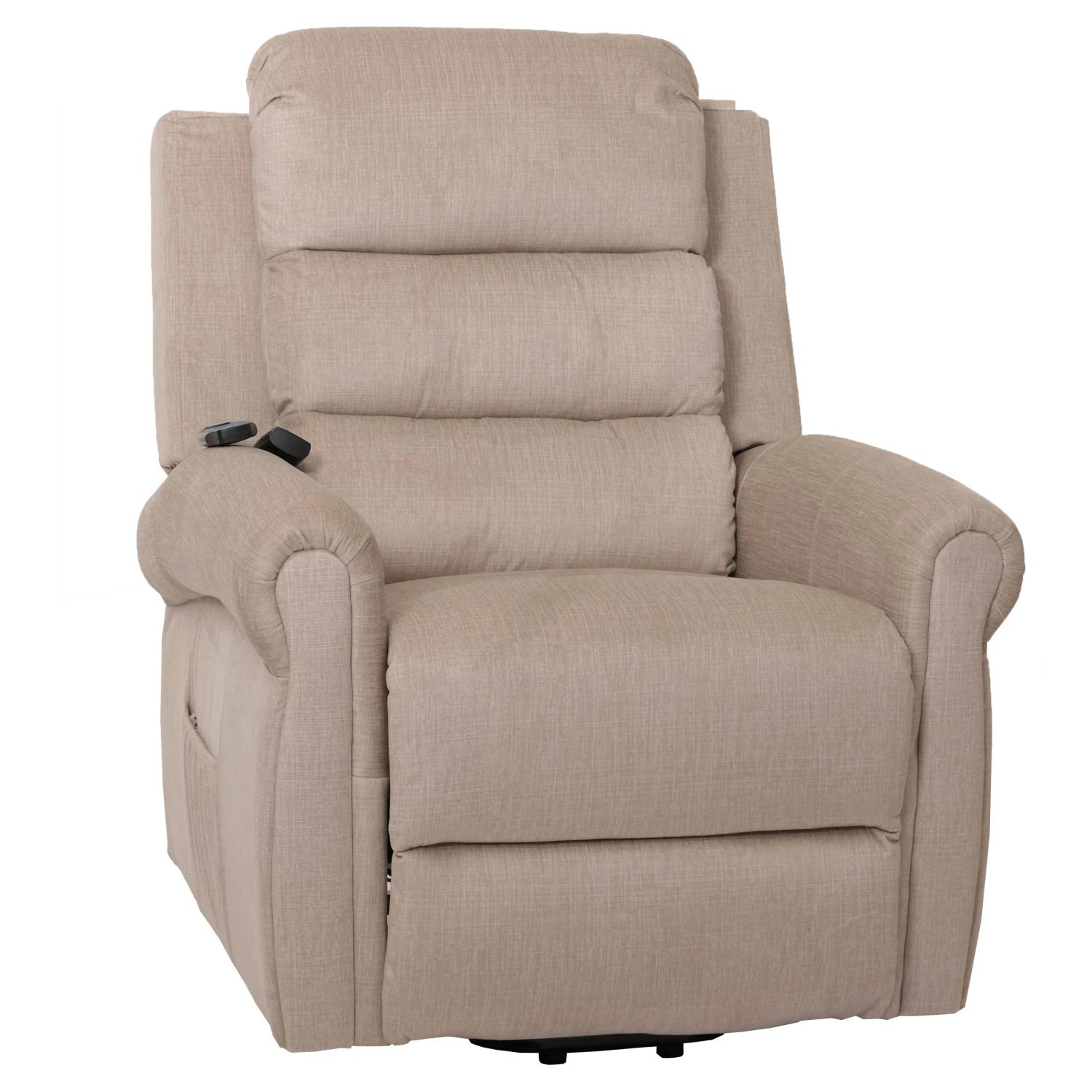 MCW Fernsehsessel K63 Aufstehhilfe Massage Heizfunktion Stoff 220g/m² Creme