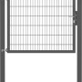Anthrazitfarbenes Gartentor Flexo Plus, 150x120 cm, mit Pfosten. Ideal zur Grundstücksbegrenzung.