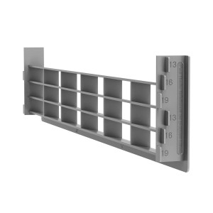 SOTECH Lüftungsgitter für Sockel 396 x 83 mm Grau