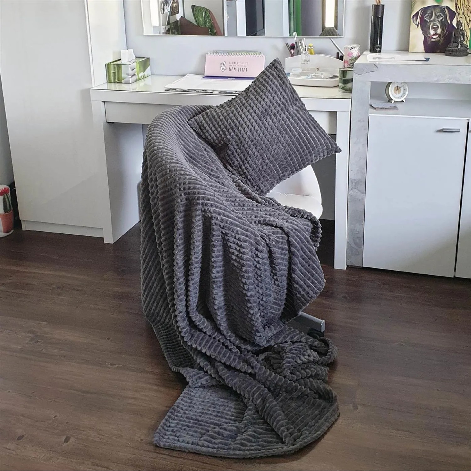 Angel Dear Kuscheldecke Für Doppelbett – Weiches Mikrofaser-Kuscheltuch Mit Kuh-Motiv (33 X 33 Cm)