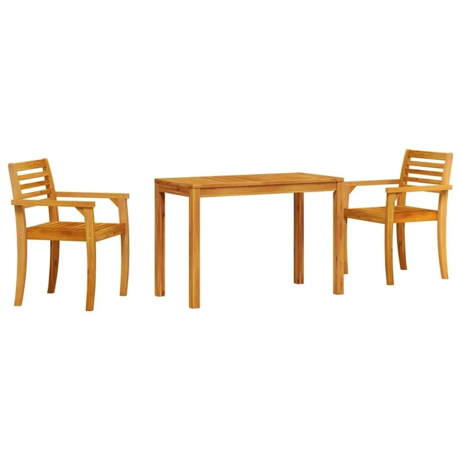 vidaXL Garten Essgruppe 3-Tlg Braun Massivholz Akazie 3375662