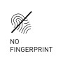 Symbol: Keine Fingerabdrücke auf dem Curver Mülleimer.