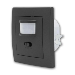 McPower FLAIR IR Bewegungsmelder in Anthrazit, 160 Grad Erfassungswinkel, 500W