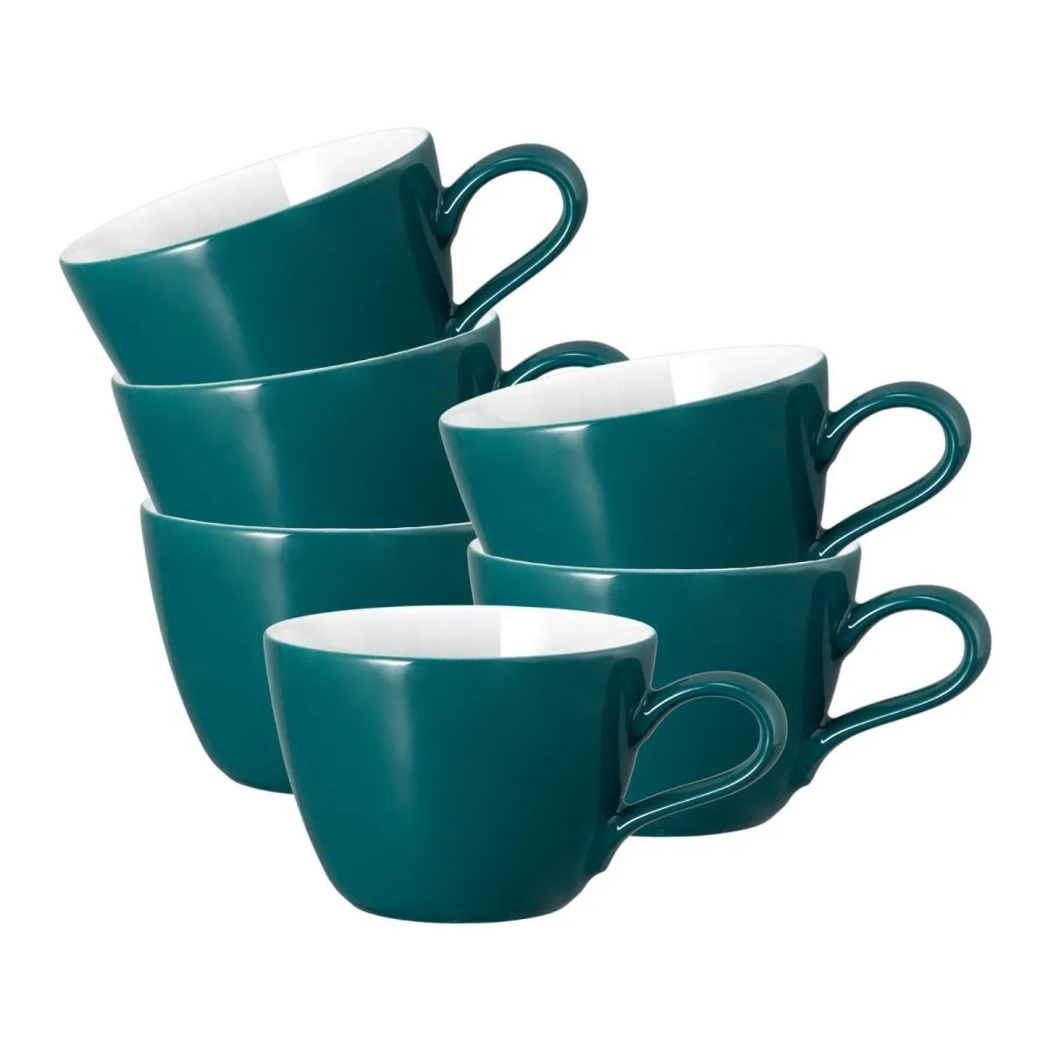 Seltmann Weiden Life Fashion Kaffeetasse 240 ml 6er Set Trendy Petrol
