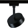 Schwarzer Paulmann Urail LED Schienenspot Circle an Schiene. Modernes Design für flexible Beleuchtung.