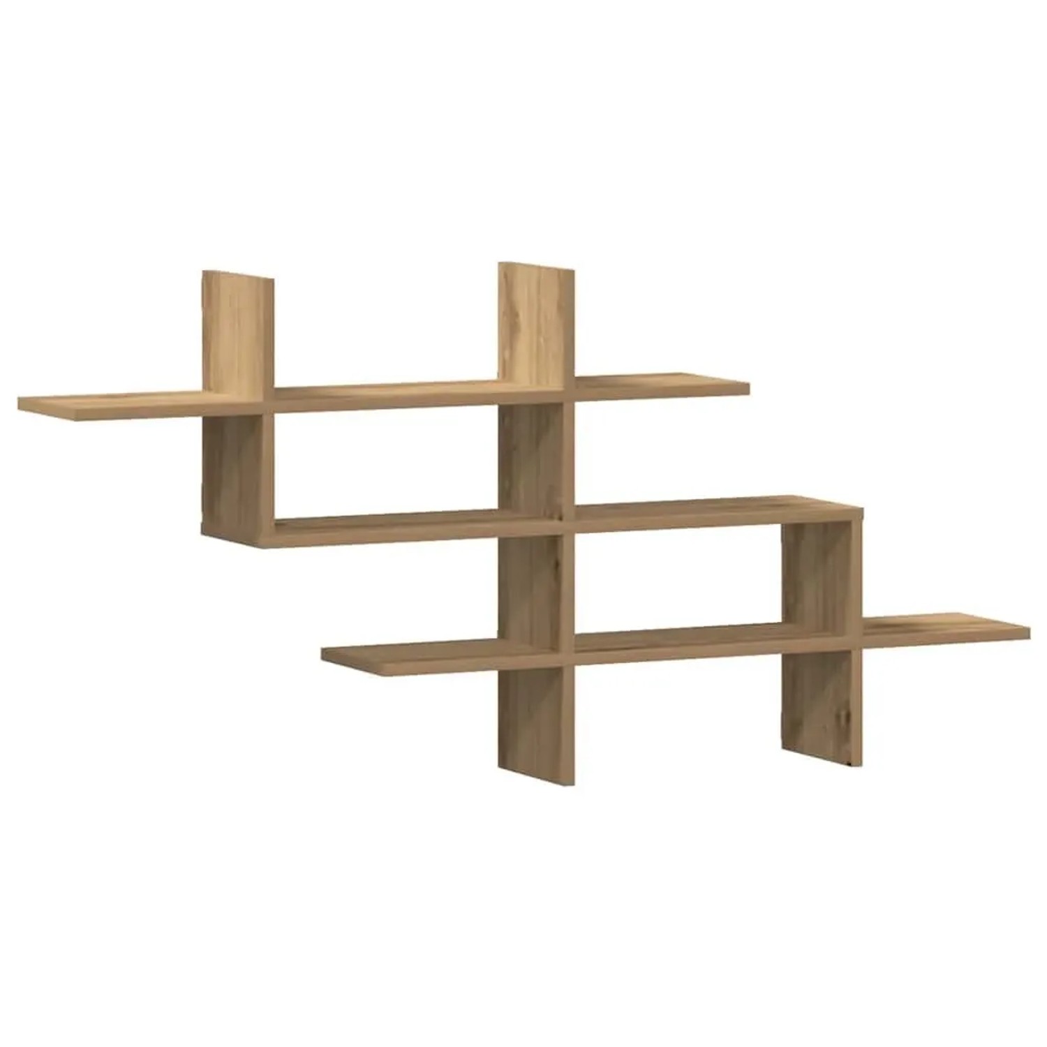 vidaXL Wandregal Artisan-Eiche 124,5x18x60,5 cm Holzwerkstoff 853271