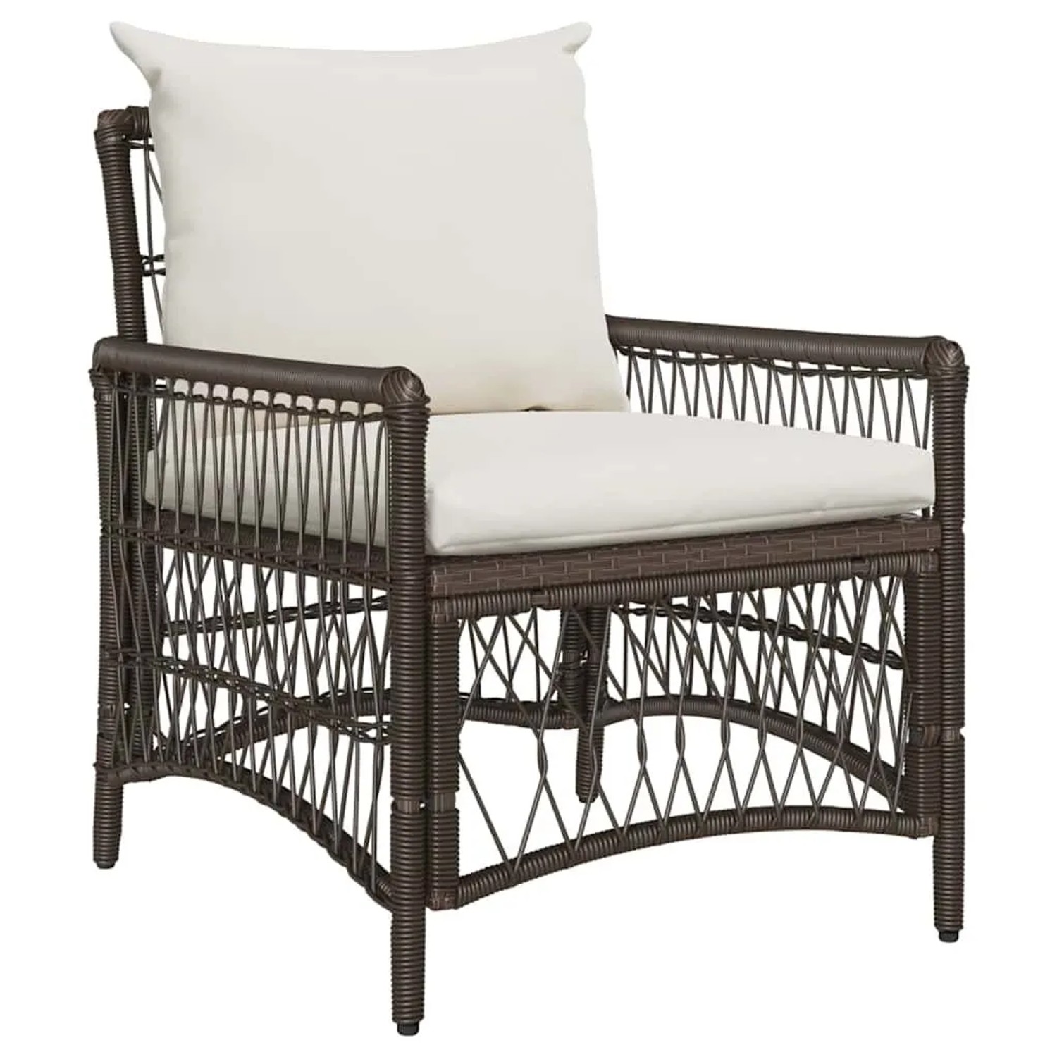 vidaXL Gartenstuhl Braun 60 x 70 x 78 cm Poly-Rattan 42006218 günstig online kaufen