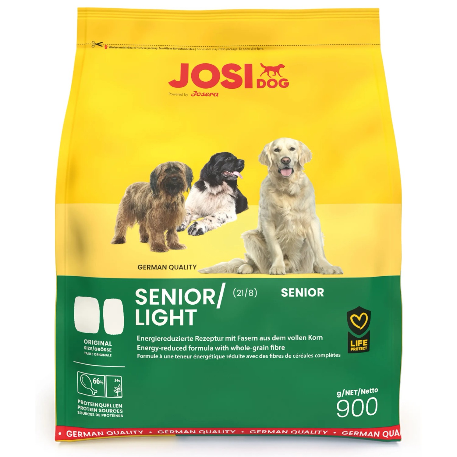 Josidog Hunde-Trockenfutter Senior/Light 900 G
