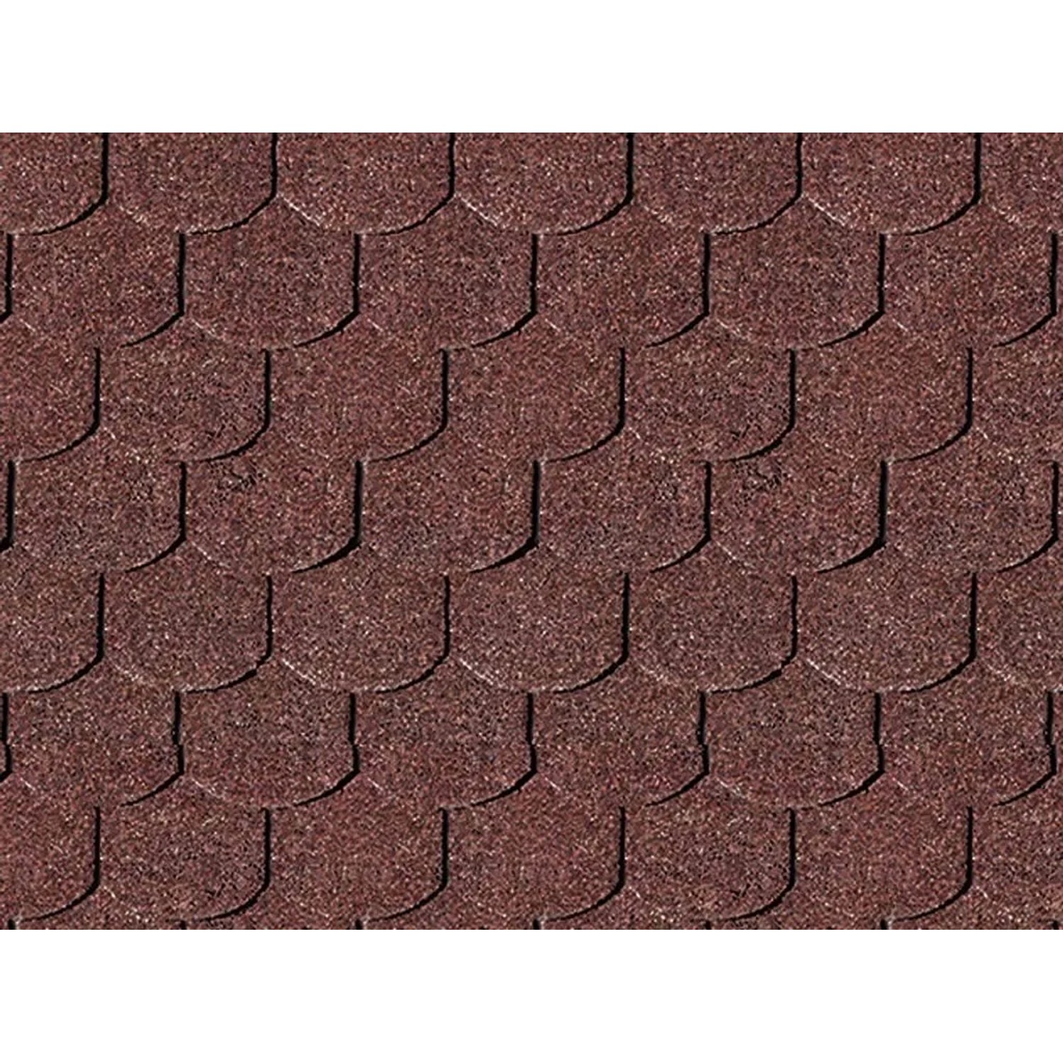 Woodtex Dachschindeln Biberschwanz in Dunkelrot 3 m²