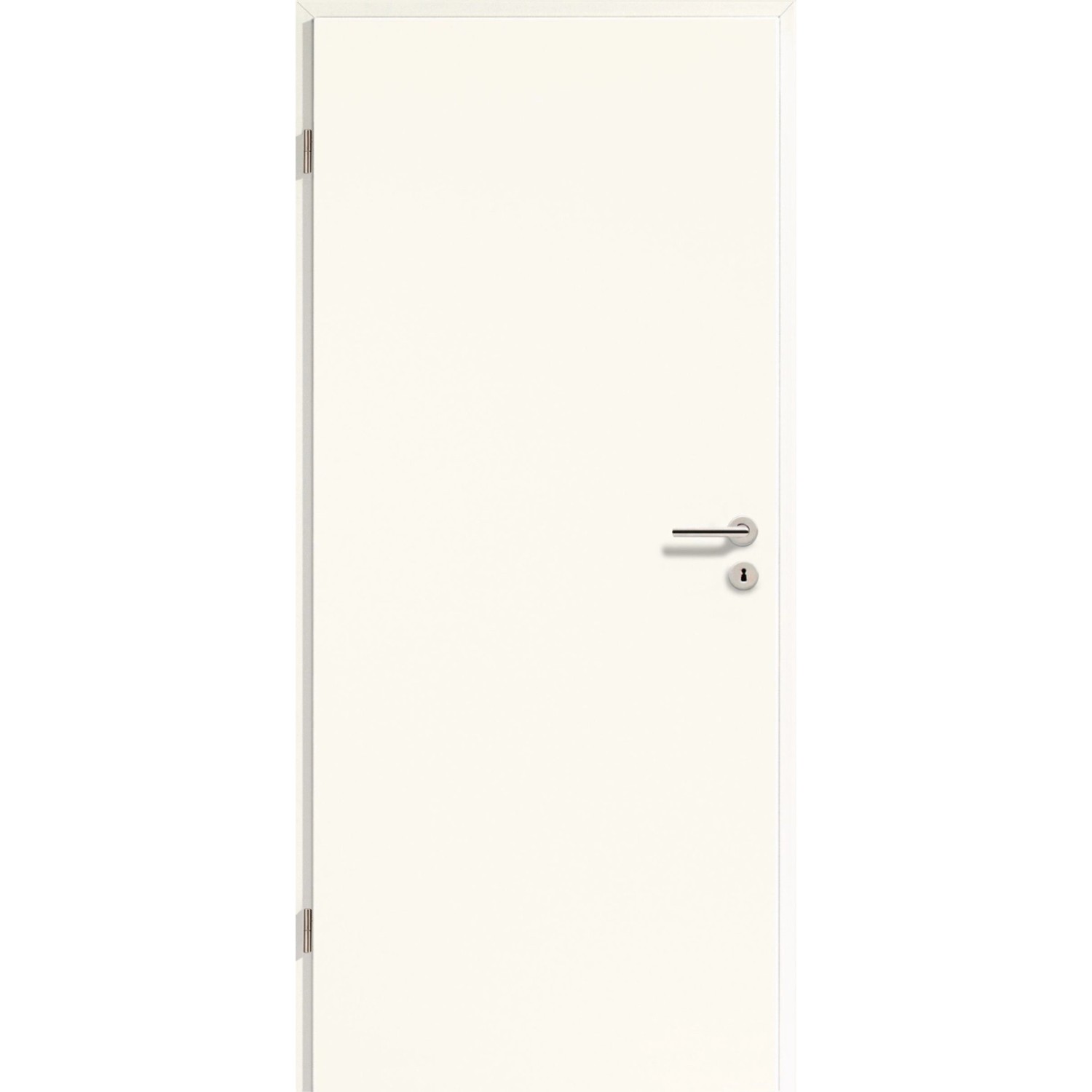 Zimmertür CPL Arctic Weiß ähnl. RAL 9016 (GL222) 98,5 cm x 198,5 cm Anschlag L