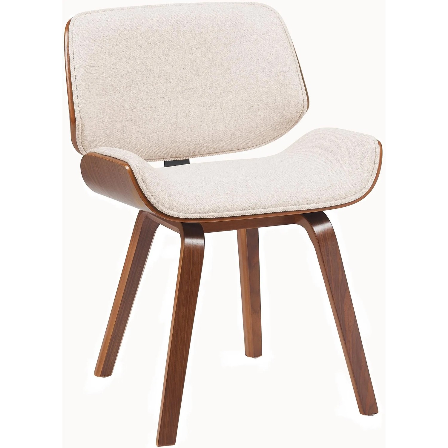 CLP Esszimmerstuhl Beverley Stoff Walnuss/Creme