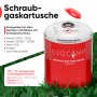 Evocamp Gaskartusche, 450g Propan Butan Schraubkartusche mit Eurogewinde und Sicherheitsverschluss für Campingkocher.