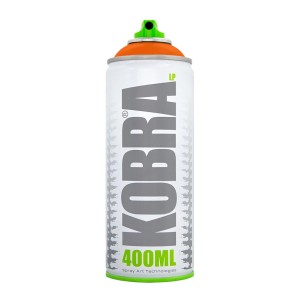 Kobra LP Buntlack Spray 400ml in Kürbisorange (Matt).