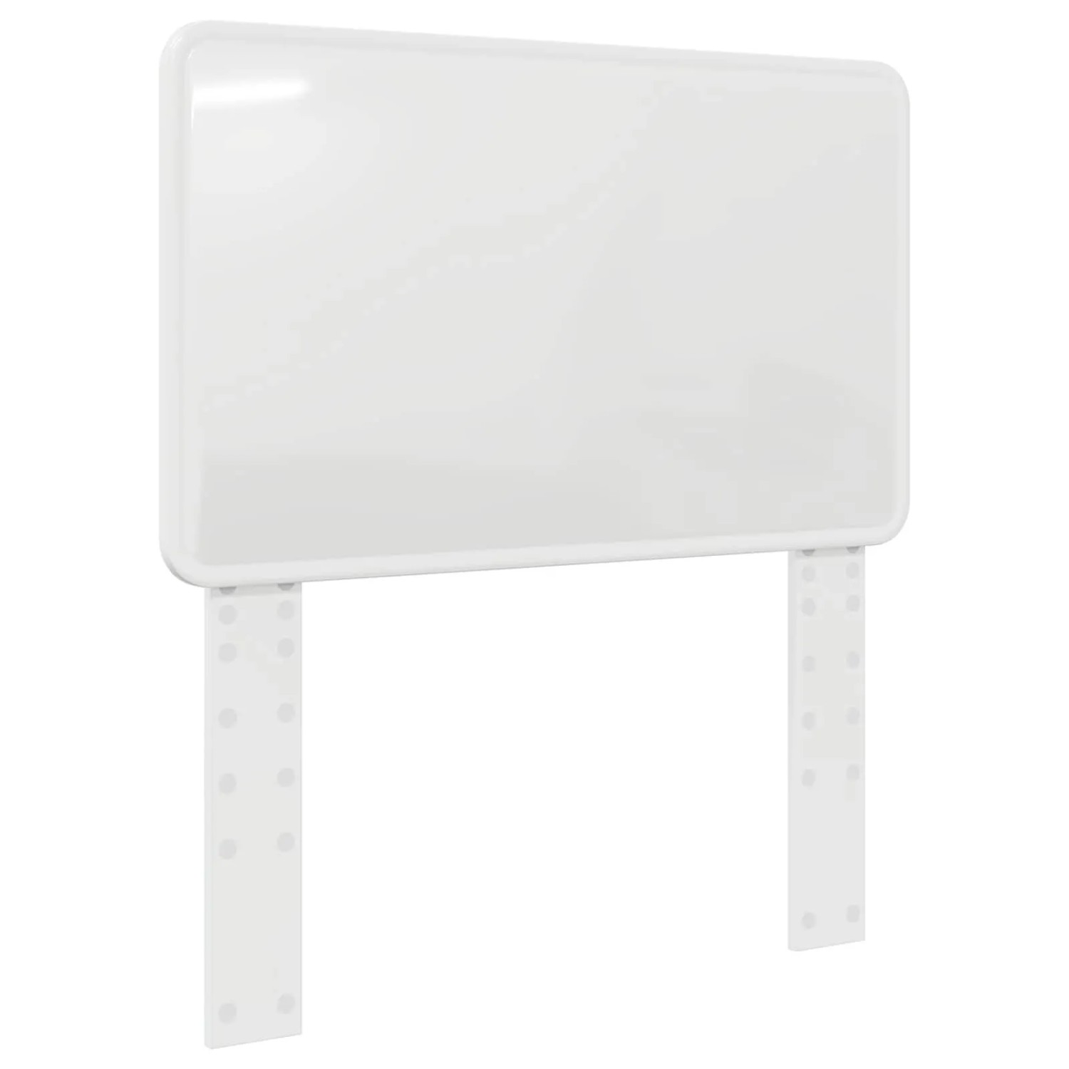 Thumbnail - vidaXL Kopfteil mit Kopfteil Glänzend Weiß 80 cm Holzwerkstoff 887939