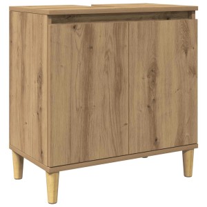 vidaXL Waschbeckenunterschrank Artisan-Eiche 58x33x60 cm Holzwerkstoff 857115