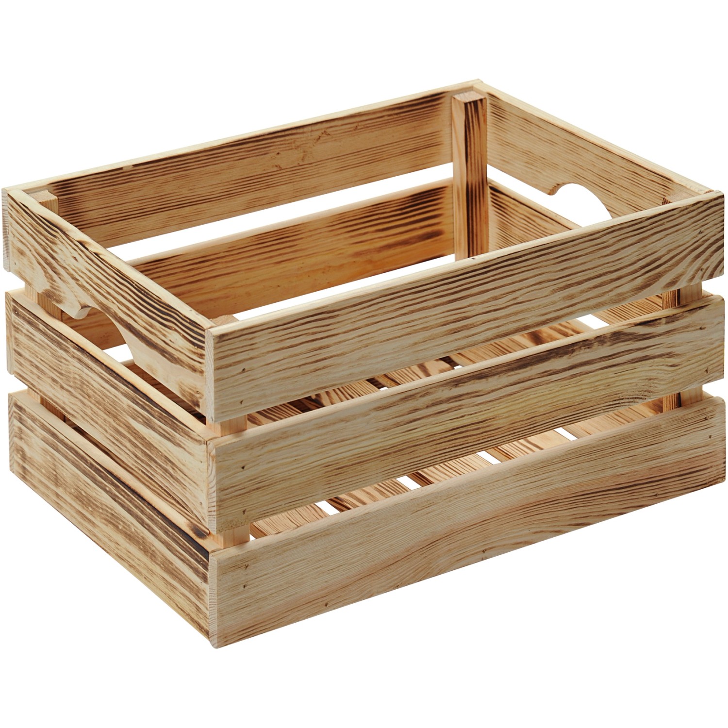 Thumbnail - Kesper Holzkiste Kiefer geflammt 23 cm x 30 cm 40 cm 27 l