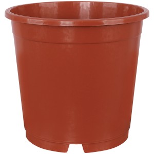 Geli Containertopf, ca. Ø 13 cm, 1 l, Terrakotta, Pflanzkübel aus Kunststoff.