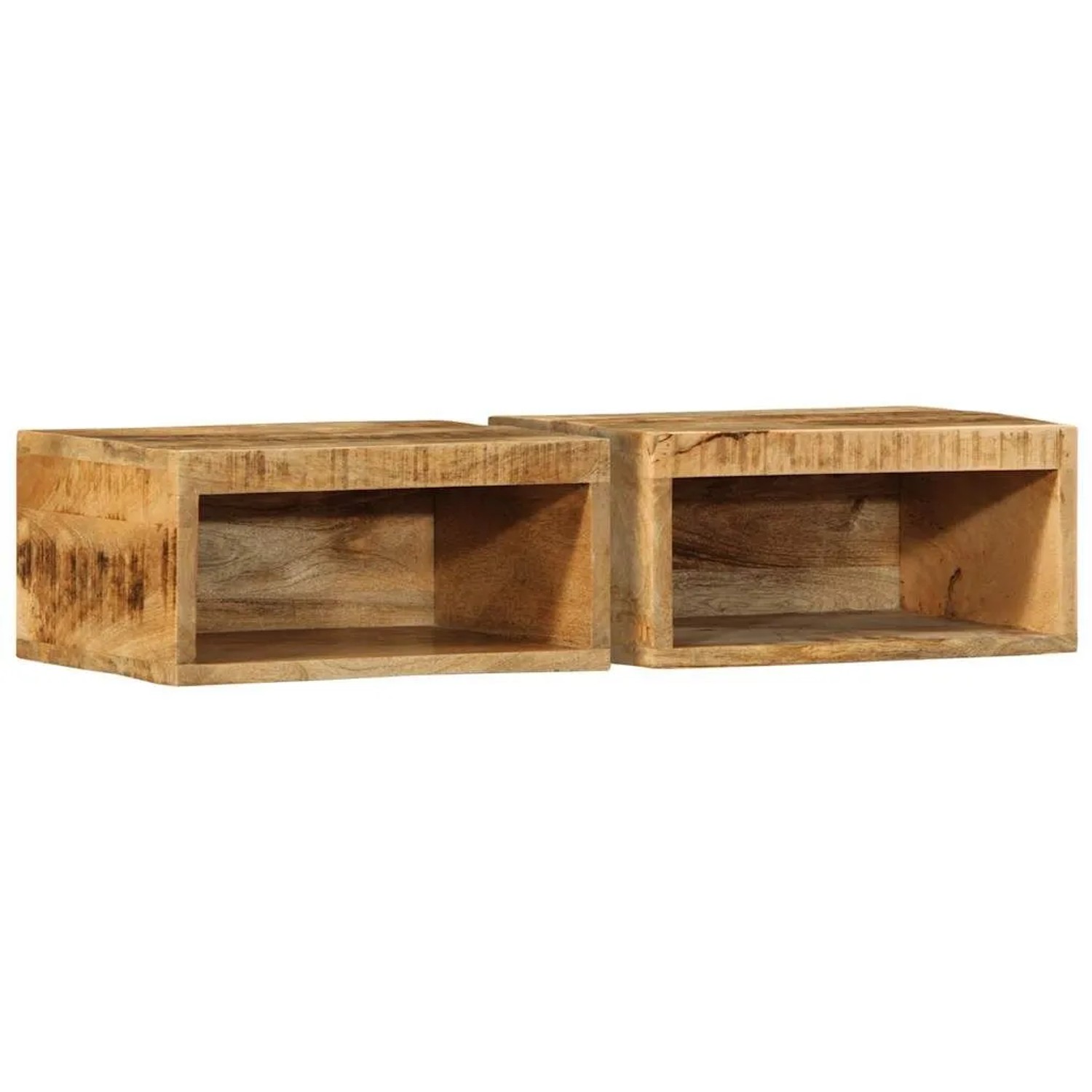 vidaXL TV-Wandschränke 2 Stk Raues Mangoholz 4017470