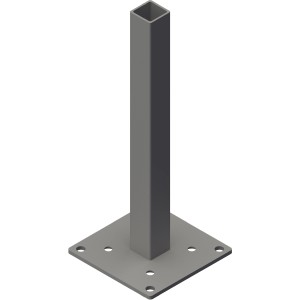 GroJa Konsole Typ GJ 49 zum Aufdübeln für Zaunpfosten, Zubehör für Zaunbau & Sichtschutz.