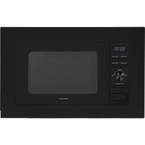 Schwarze Wolkenstein Einbau-Mikrowelle WMW800-20GB EB mit digitalem Display.