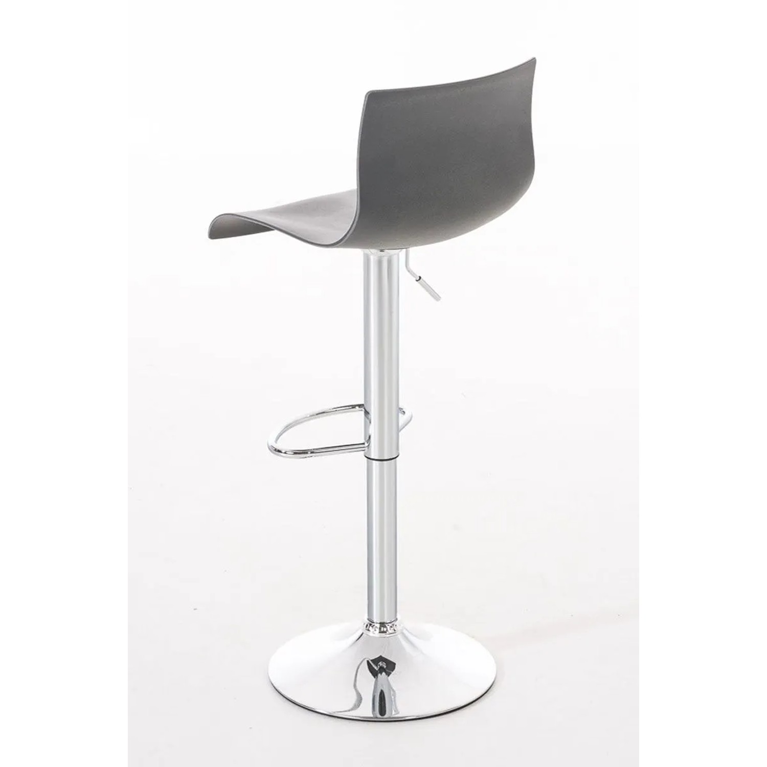 DELUKE Barhocker BERLIN Grau Kunststoff Barstuhl Mit Lehne Tresenhocker Tresenstuhl_4